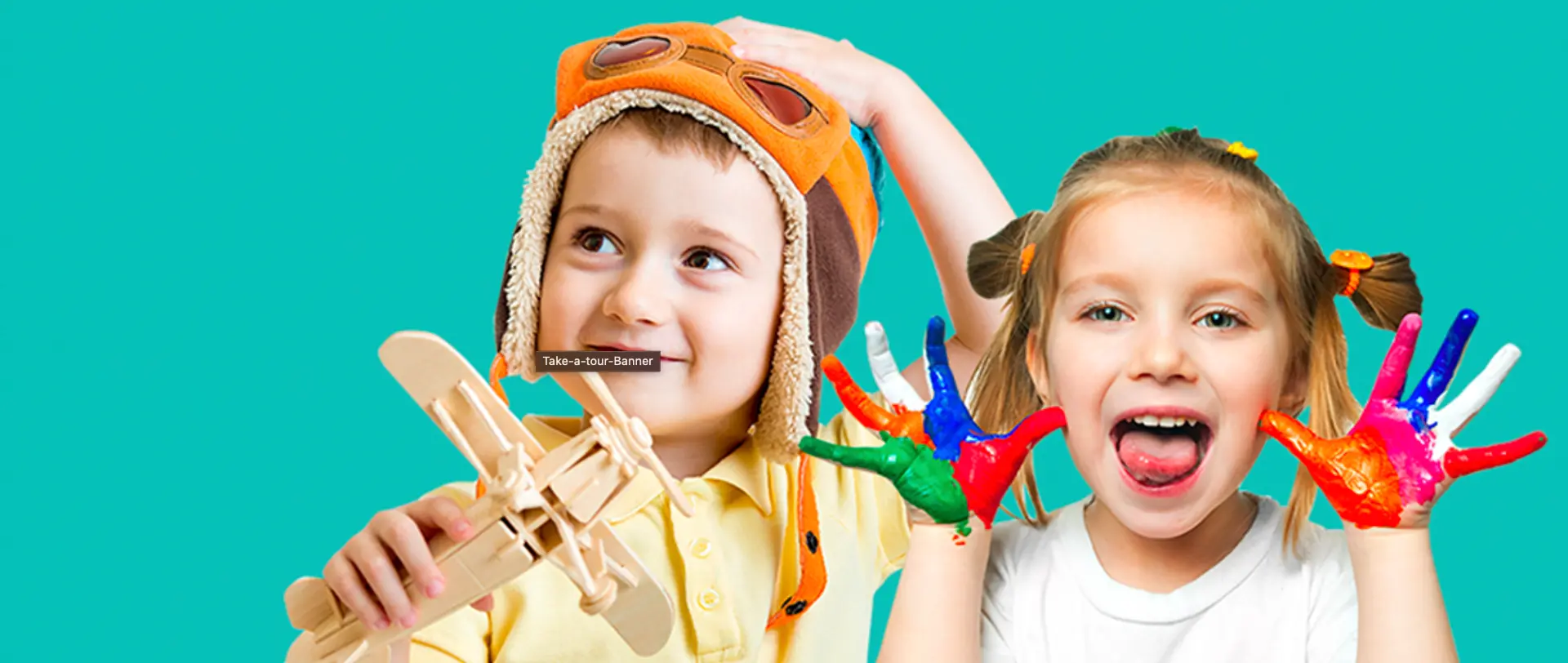 Two children exploring creativity through imaginative play